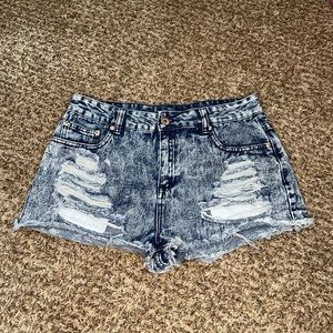 Denim shorts